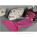 16JWB04 cashmere blend mermaid design blanket for winter